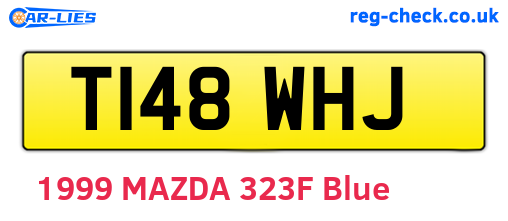 T148WHJ are the vehicle registration plates.