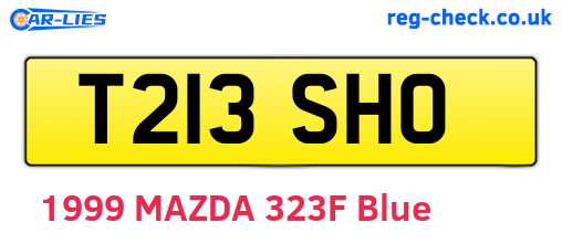 T213SHO are the vehicle registration plates.