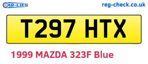T297HTX are the vehicle registration plates.