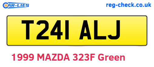 T241ALJ are the vehicle registration plates.