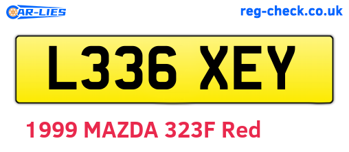L336XEY are the vehicle registration plates.