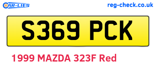 S369PCK are the vehicle registration plates.