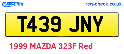 T439JNY are the vehicle registration plates.