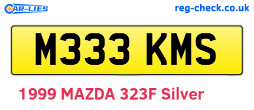 M333KMS are the vehicle registration plates.