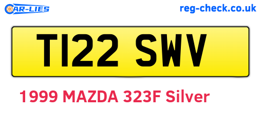 T122SWV are the vehicle registration plates.