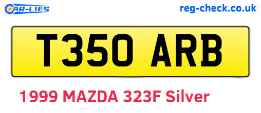 T350ARB are the vehicle registration plates.