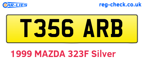 T356ARB are the vehicle registration plates.