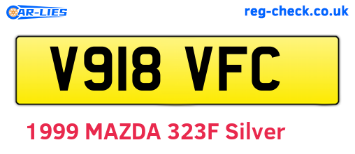 V918VFC are the vehicle registration plates.