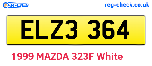 ELZ3364 are the vehicle registration plates.