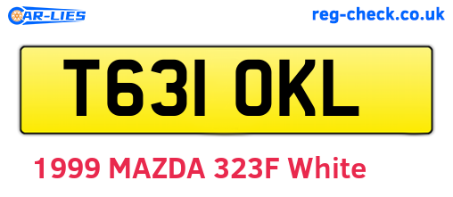 T631OKL are the vehicle registration plates.