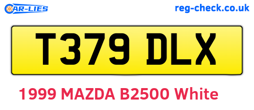 T379DLX are the vehicle registration plates.