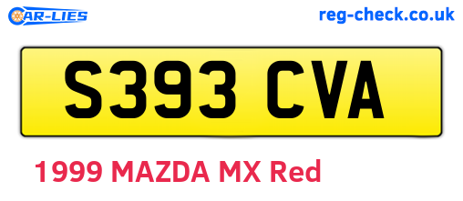 S393CVA are the vehicle registration plates.