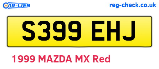 S399EHJ are the vehicle registration plates.