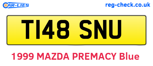 T148SNU are the vehicle registration plates.