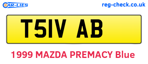 T51VAB are the vehicle registration plates.
