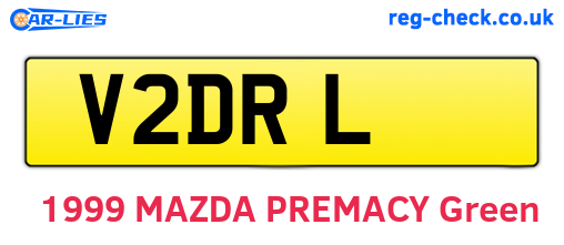 V2DRL are the vehicle registration plates.