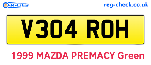 V304ROH are the vehicle registration plates.
