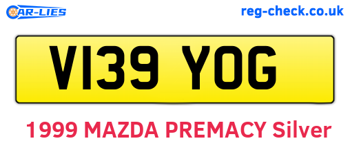 V139YOG are the vehicle registration plates.