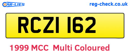 RCZ1162 are the vehicle registration plates.