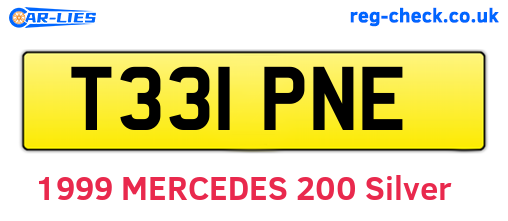 T331PNE are the vehicle registration plates.