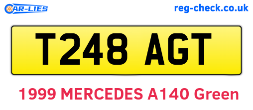 T248AGT are the vehicle registration plates.