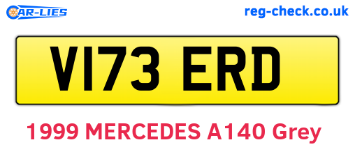 V173ERD are the vehicle registration plates.