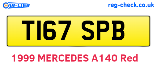 T167SPB are the vehicle registration plates.