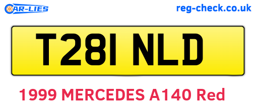 T281NLD are the vehicle registration plates.