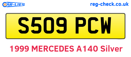 S509PCW are the vehicle registration plates.