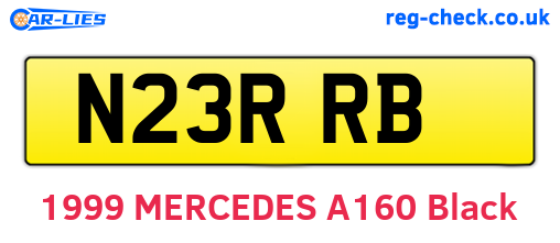 N23RRB are the vehicle registration plates.