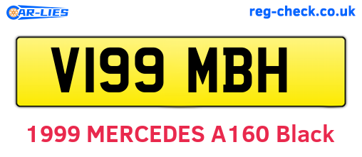 V199MBH are the vehicle registration plates.