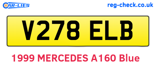 V278ELB are the vehicle registration plates.