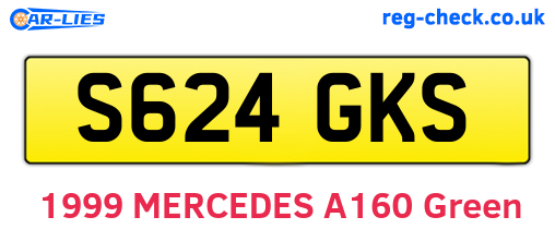 S624GKS are the vehicle registration plates.