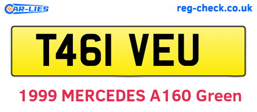 T461VEU are the vehicle registration plates.