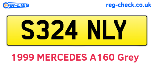 S324NLY are the vehicle registration plates.