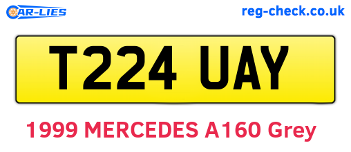 T224UAY are the vehicle registration plates.
