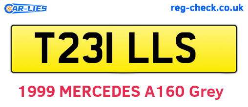 T231LLS are the vehicle registration plates.