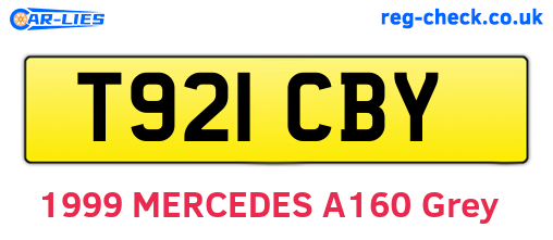 T921CBY are the vehicle registration plates.