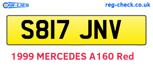 S817JNV are the vehicle registration plates.