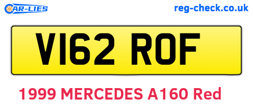 V162ROF are the vehicle registration plates.