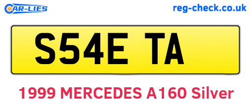 S54ETA are the vehicle registration plates.