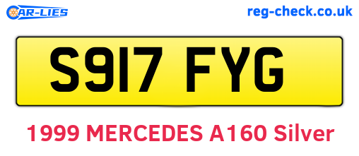 S917FYG are the vehicle registration plates.
