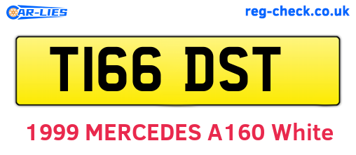 T166DST are the vehicle registration plates.