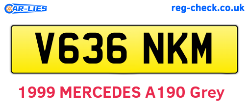 V636NKM are the vehicle registration plates.