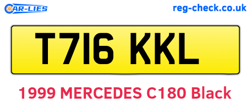 T716KKL are the vehicle registration plates.