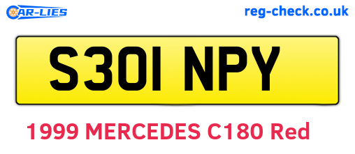 S301NPY are the vehicle registration plates.