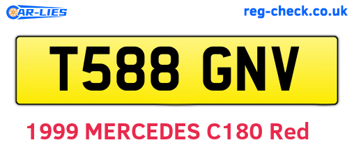 T588GNV are the vehicle registration plates.