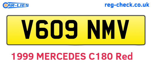 V609NMV are the vehicle registration plates.