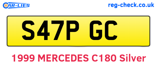 S47PGC are the vehicle registration plates.