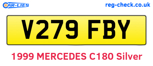 V279FBY are the vehicle registration plates.